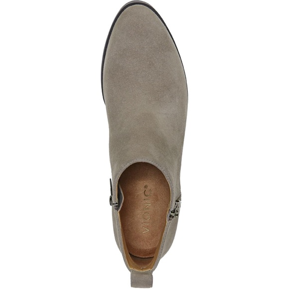NWOB $169 Waterproof Vionic Cecily Suede Bootie - Stone - - Picture 7 of 13